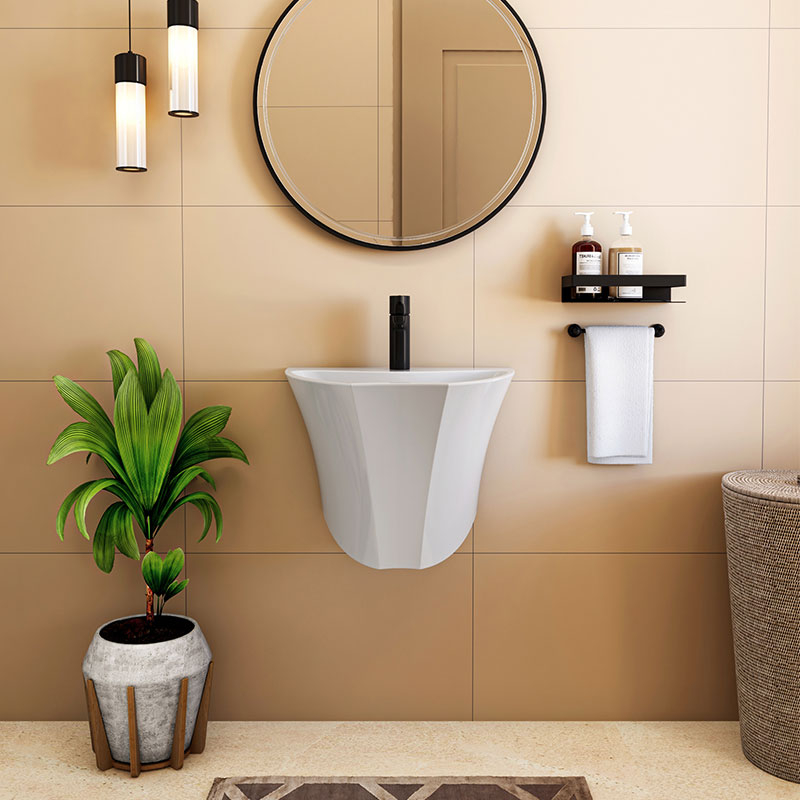  قیمت روشویی دیواری 52 چینی کرد مدل لیندا 